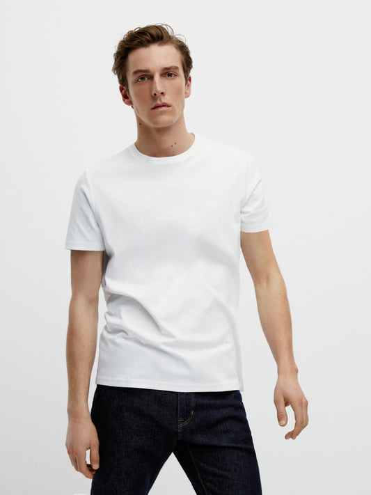 Short Sleeve Mercerised Cotton T-Shirt