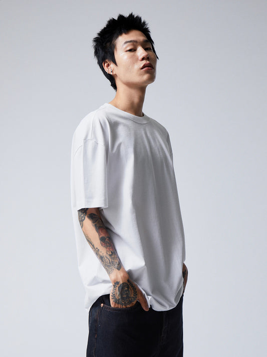 Oversized T-shirt in Cotton with a Baggy Look