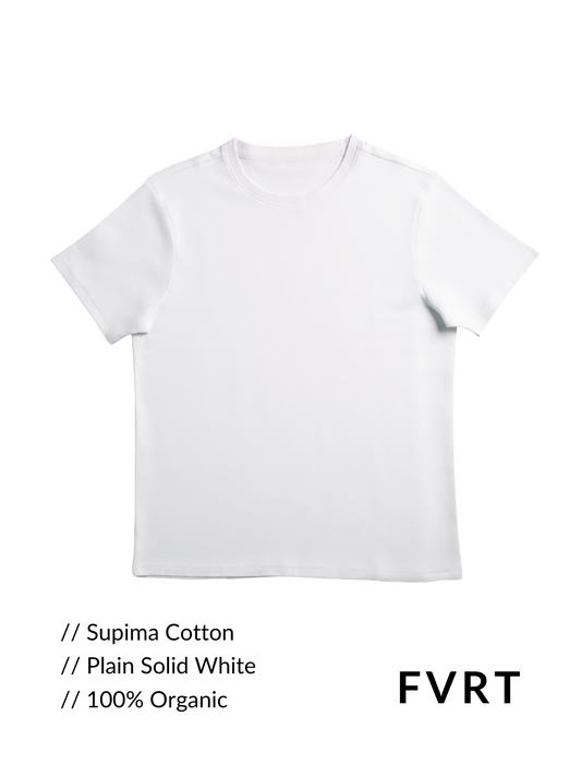 T-Shirt mit individuellem Schnitt aus Supima/Pima-Baumwolle von FVRT
